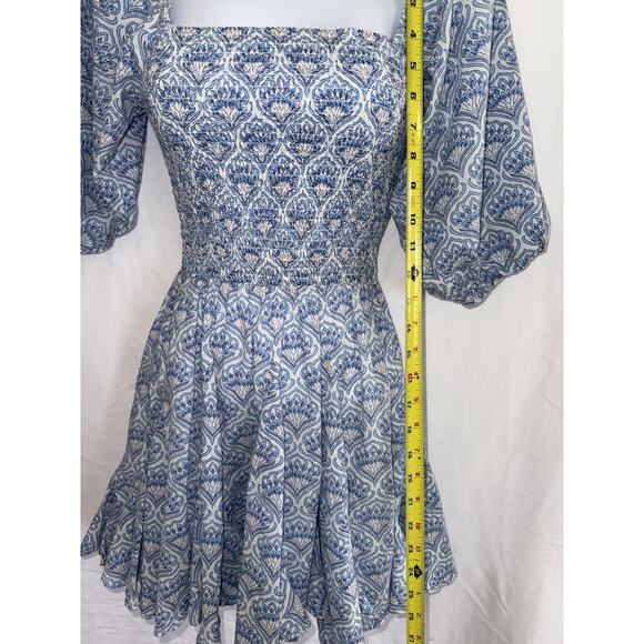 Erica Wilson Nantucket Fan Flare Prairie Boho Maiden Cottagecore Babydoll Sz XS - Picture 8 of 16